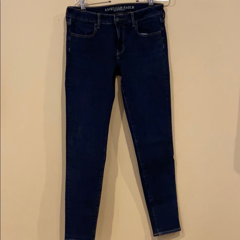 American Eagle Super Stretch Jegging very dark blue sz 6